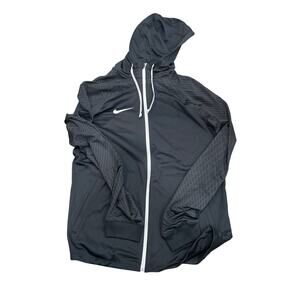 Nike Dri Fit Jacket Men’s Large Black Full Zip Slim Fit